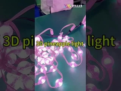 3D pixel LED światło 360 ° pełnobarwne wodoodporne 3535 LED kolczyki 3D Crystal Lamp