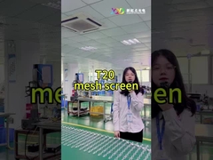 T20-2LEDs Mesh LED Pixel Screen CE RoHS FCC Zewnętrzny Przejrzysty Wysoka jasność