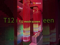 Ściana zasłonowa T20 P80-2 Ekran sieciowy LED Inteligentne sterowanie Światło dachowe